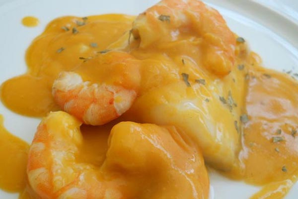 Bacalao con Langostinos Bacalao con Langostinos